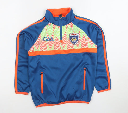 O'Neills Boys Blue 1/2 Zip GAA Cúl Camps Sweatshirt Size 2 Years