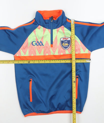 O'Neills Boys Blue 1/2 Zip GAA Cúl Camps Sweatshirt Size 2 Years