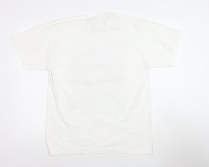 Joligolf Men's White Bangkok Thailand Graphic Cotton T-Shirt L Vintage