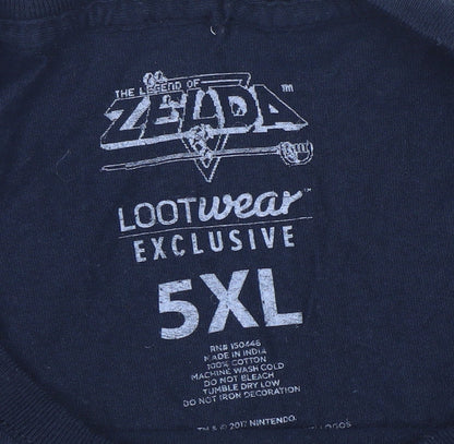 Lootwear Men's Black 5XL The Legend of Zelda Graphic T-Shirt