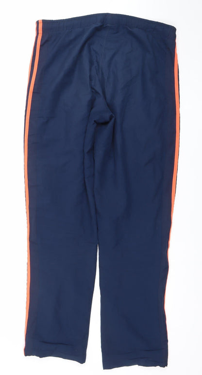 Adidas Men's Navy Blue Small Track Pants Climalite Elastic Waist