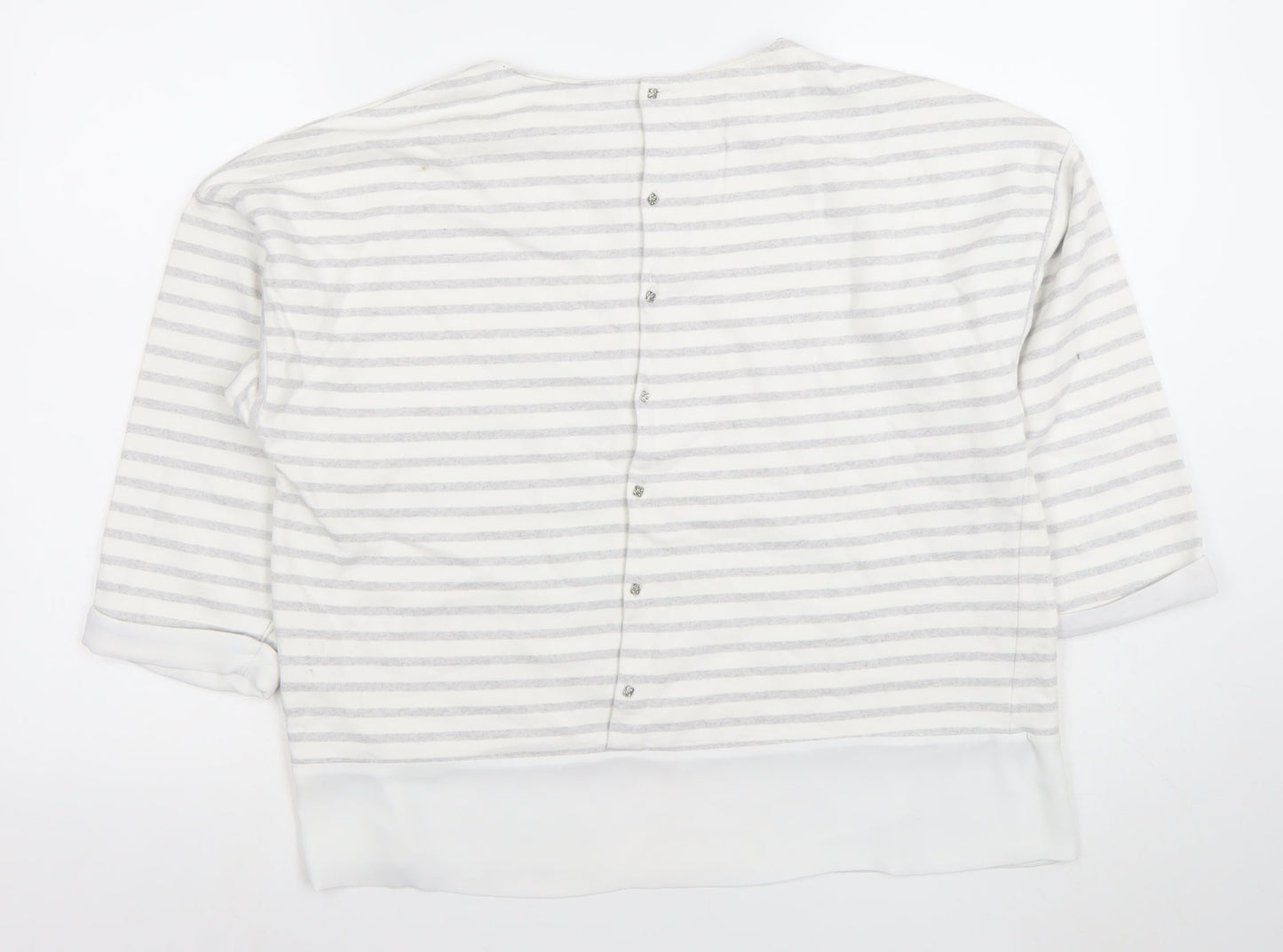 Womens UK Size L Zara Basic White Basic Blouse