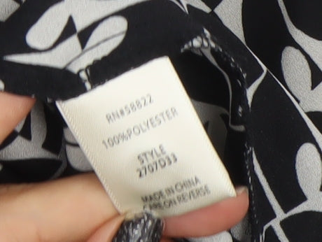 Womens UK Size L Max Studio London Black Classic Button-Up