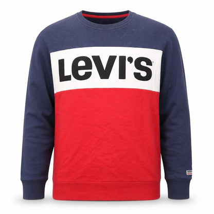 Mens UK Size L Levi's Blue Pullover Sweatshirt