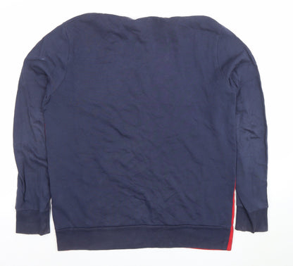 Mens UK Size L Levi's Blue Pullover Sweatshirt