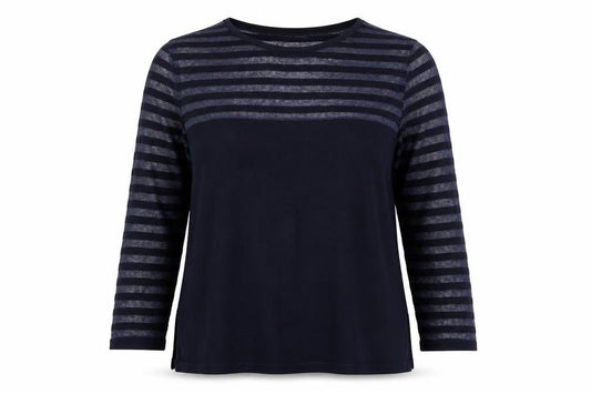 Womens UK Size M Betty Barclay Blue Jersey T-Shirt