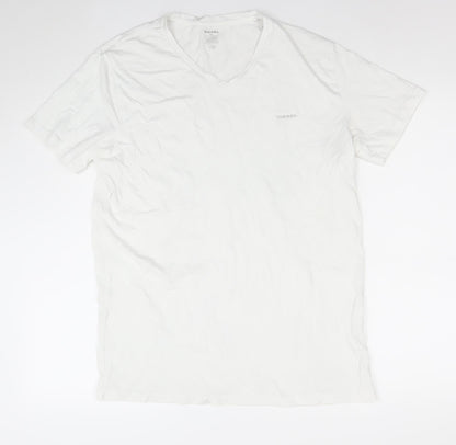 Mens UK Size XL Diesel White  T-Shirt
