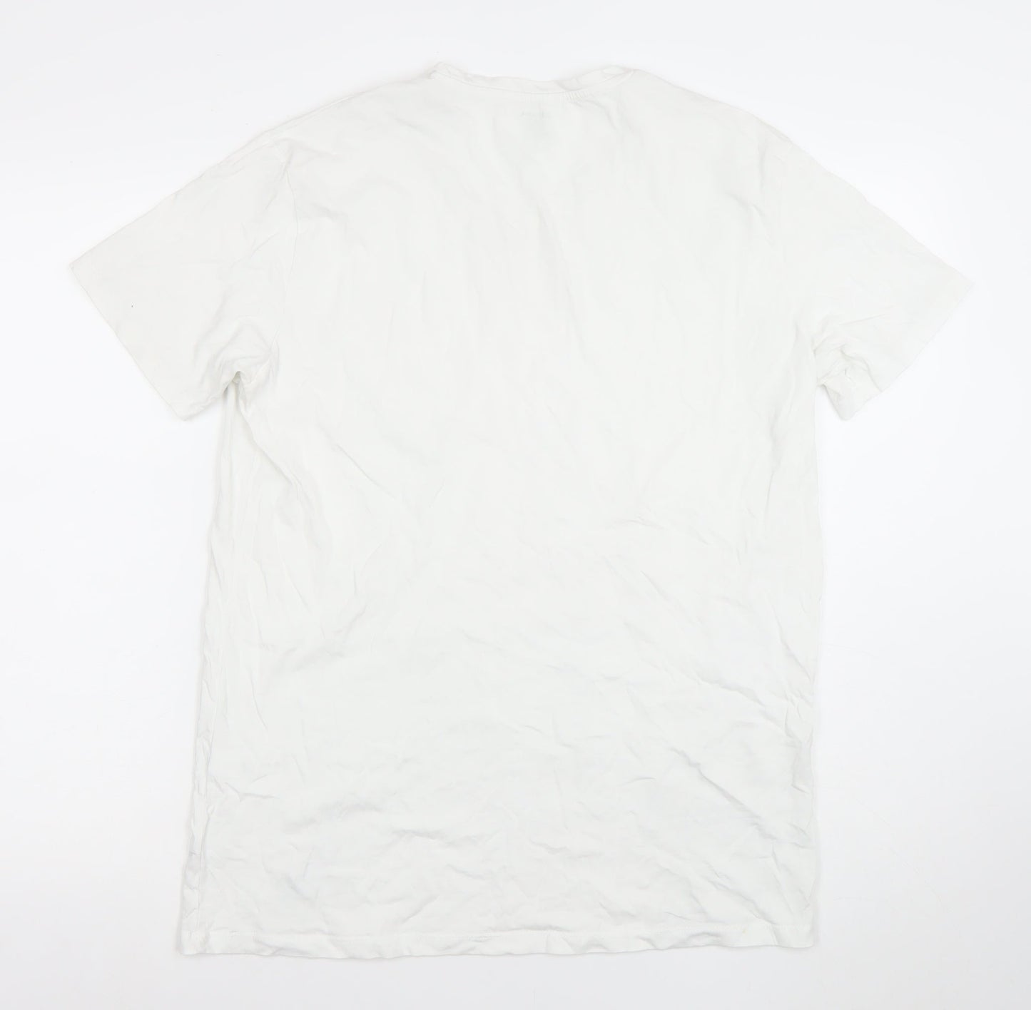 Mens UK Size XL Diesel White  T-Shirt