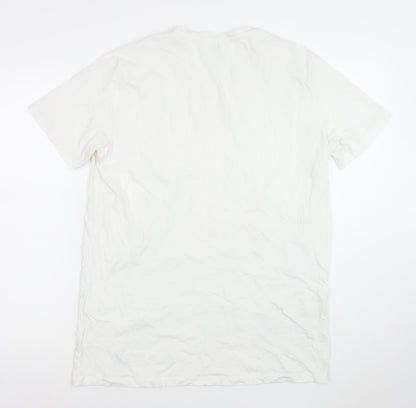 Mens UK Size XL Diesel White  T-Shirt