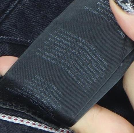 DML Jeans Men's Black Slim Fit Stretch Denim Jeans 32W 32L