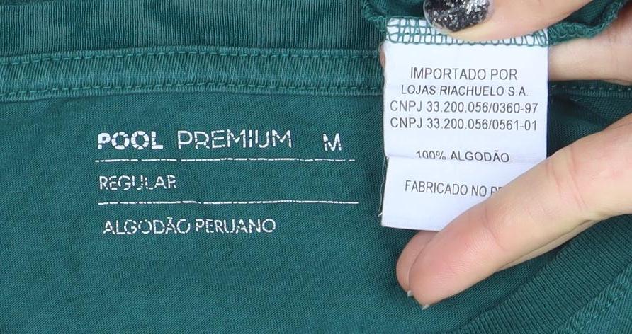 Pool Premium Men’s Green Cotton Crew Neck Regular Fit T-Shirt M