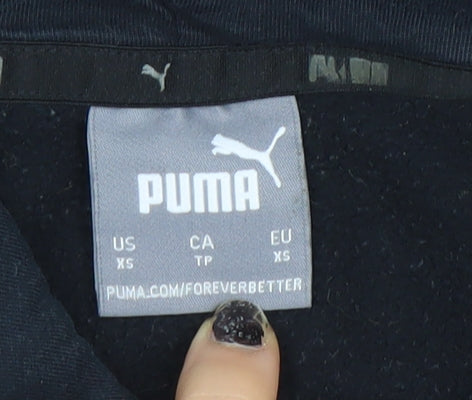 Mens UK Size XS PUMA Black Pullover Hoodie