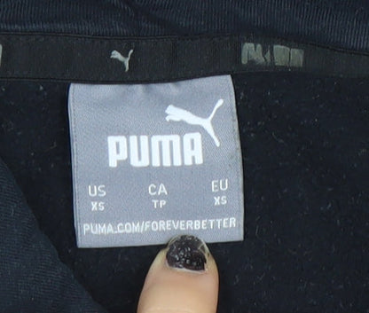 Mens UK Size XS PUMA Black Pullover Hoodie