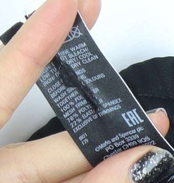 Marks and Spencer Goodmove Women's Black Size 8 Jogger Track Pants