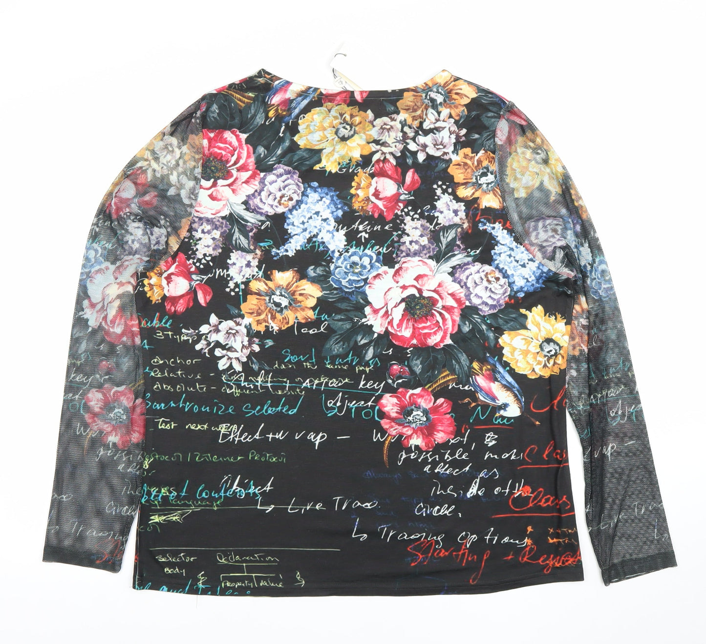 Womens UK Size 2XL Jessica Graaf Multicoloured Basic T-Shirt