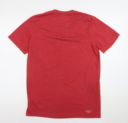 Nike Men's Red Dri-Fit Sports T-Shirt Size L Regular Fit