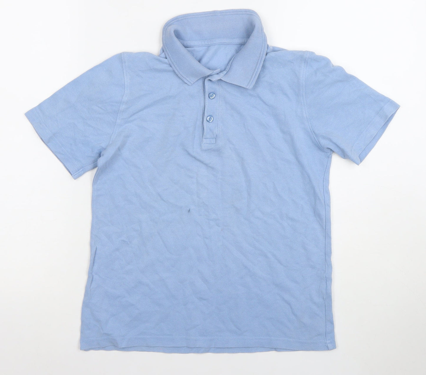 Boys UK Size 10-11 Years St. Bernard for Dunnes Stores Blue Basic Polo