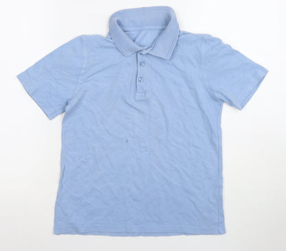 Boys UK Size 10-11 Years St. Bernard for Dunnes Stores Blue Basic Polo