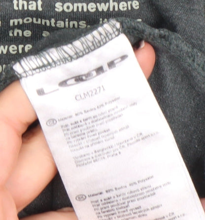 LOAP Men's Grey 2XL Graphic Outdoor Crew Neck Short Sleeve T-Shirt