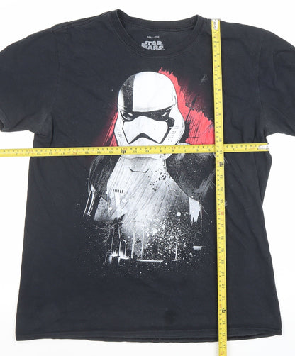 Star Wars Black Stormtrooper Men's Large Cotton T-Shirt
