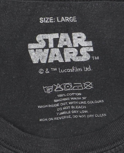 Star Wars Black Stormtrooper Men's Large Cotton T-Shirt