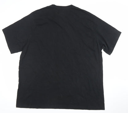 Levi's Men's Black 2XL Crew Neck Cotton Logo T-Shirt