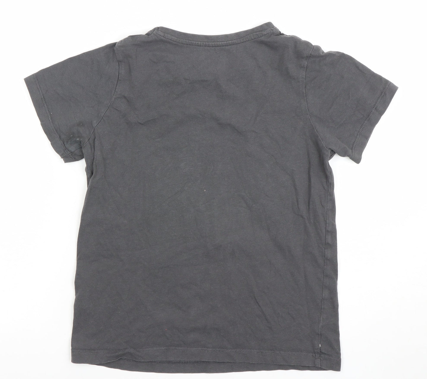 Girls UK Size 10-11 Years Disney Black Graphic Print T-Shirt