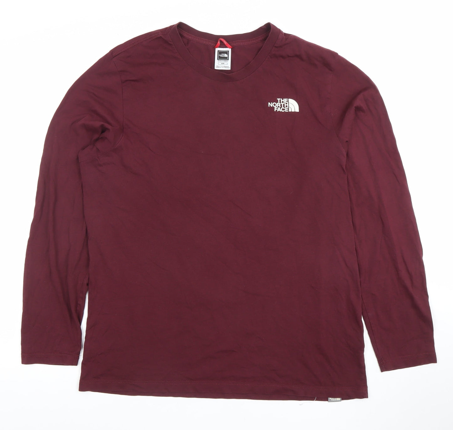 The North Face Men's Purple Long Sleeve Cotton T-Shirt Size M