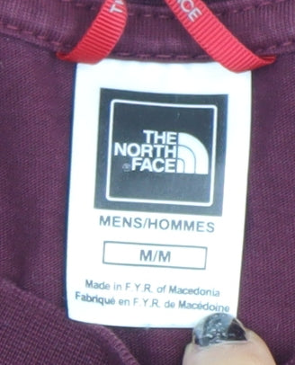 The North Face Men's Purple Long Sleeve Cotton T-Shirt Size M