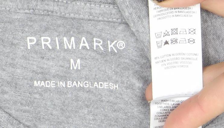 Primark Men's Grey Bronx Graphic Print Cotton T-Shirt Size M