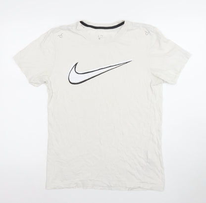 Nike Men's White Short Sleeve Sports Graphic Logo T-Shirt Size M