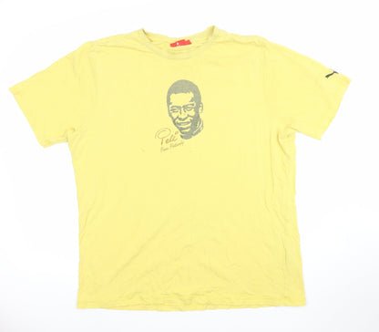 Puma Men’s Yellow XL Pelé Graphic Short Sleeve T-Shirt