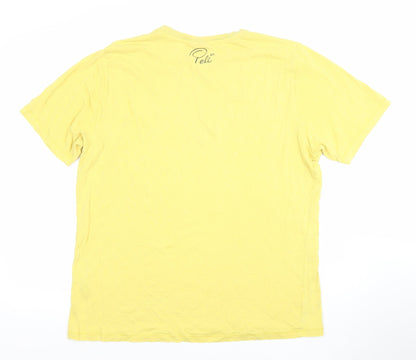 Puma Men’s Yellow XL Pelé Graphic Short Sleeve T-Shirt