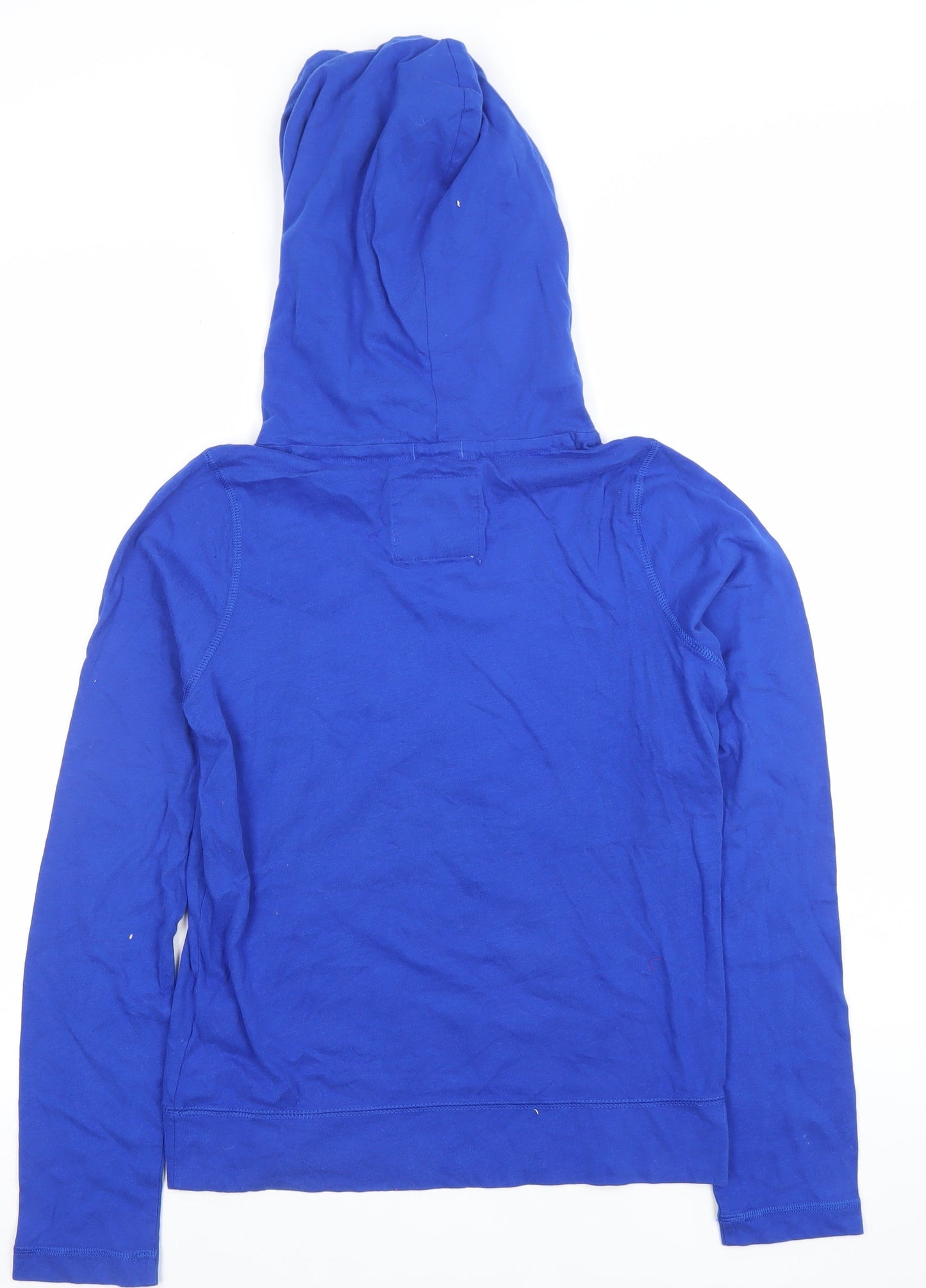 Abercrombie Teens Blue Pullover Hoodie L Embroidered Logo