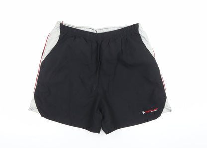 Dunlop Men's Black Athletic Sports Shorts M Quick Dry Breathable