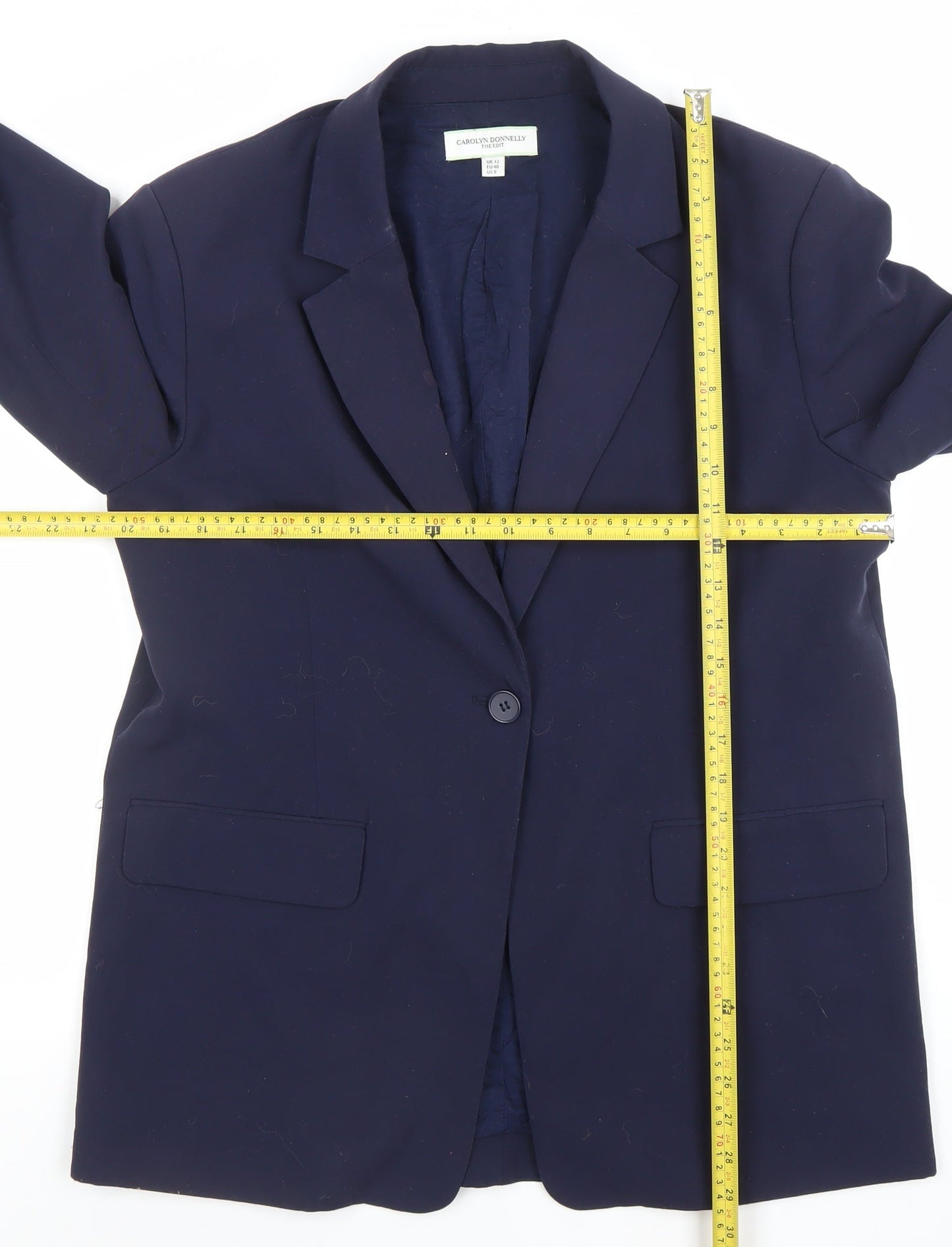 Womens UK Size 12 Carolyn Donnelly Regular Blue Blazer