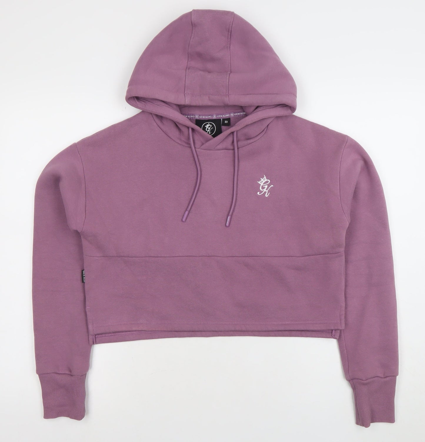 Womens UK Size 10 Gym King Purple Pullover Hoodie