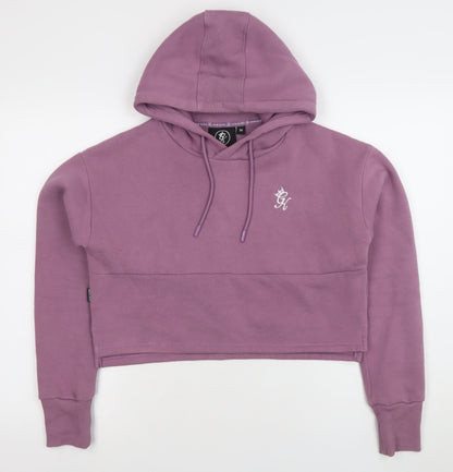 Womens UK Size 10 Gym King Purple Pullover Hoodie