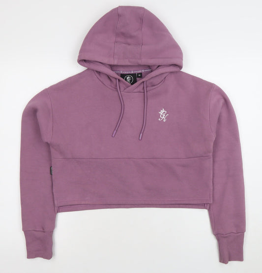 Womens UK Size 10 Gym King Purple Pullover Hoodie