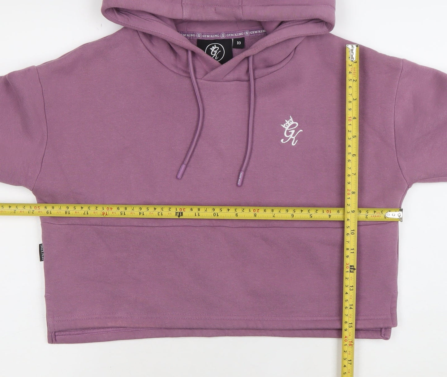 Womens UK Size 10 Gym King Purple Pullover Hoodie