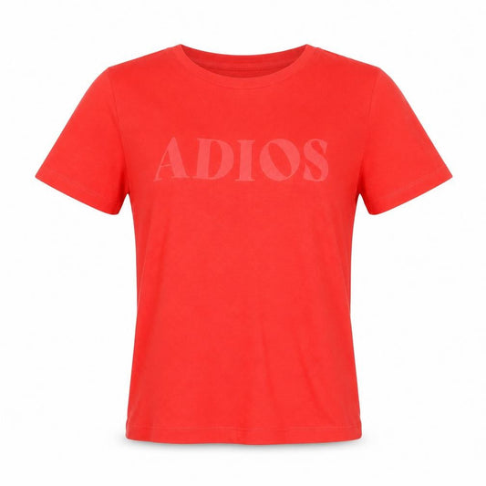 Womens UK Size S VERO MODA Red Basic T-Shirt