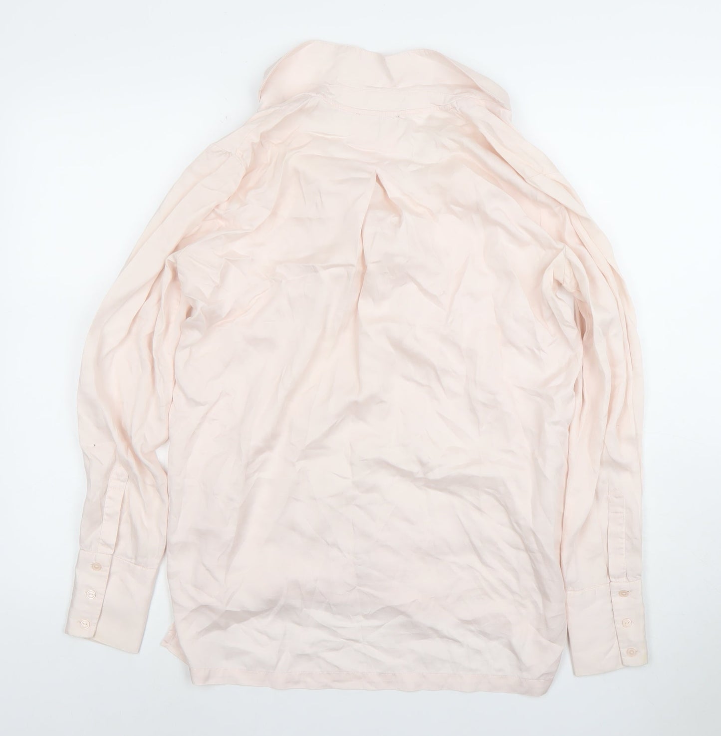 Womens UK Size 6 Selected Femme Ivory Basic Button-Up