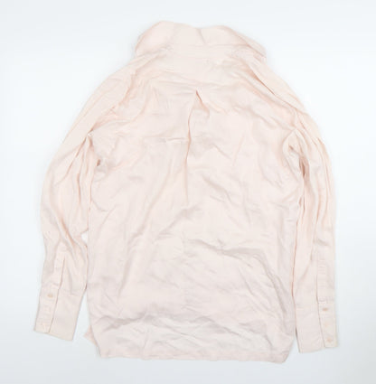 Womens UK Size 6 Selected Femme Ivory Basic Button-Up