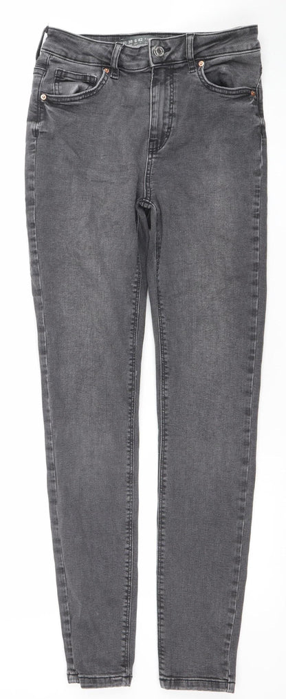 Primark Women Grey Skinny Stretch Denim Jeans Size 10
