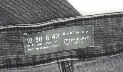 Primark Women Grey Skinny Stretch Denim Jeans Size 10