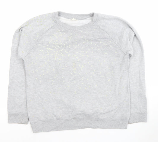 Womens UK Size M Hush Grey Pullover Sweatshirt