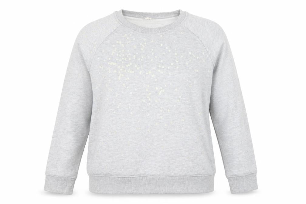 Womens UK Size M Hush Grey Pullover Sweatshirt