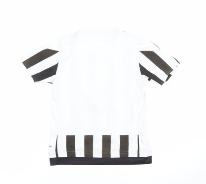 Adidas Boys Juventus Black & White Striped Football Jersey T-Shirt 9-10 Years
