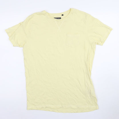 Mens UK Size M Brave Soul Yellow  T-Shirt