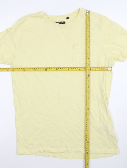 Mens UK Size M Brave Soul Yellow  T-Shirt